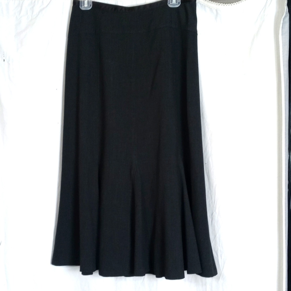 Focus 2000 gray midi fit and flare skirt size 4